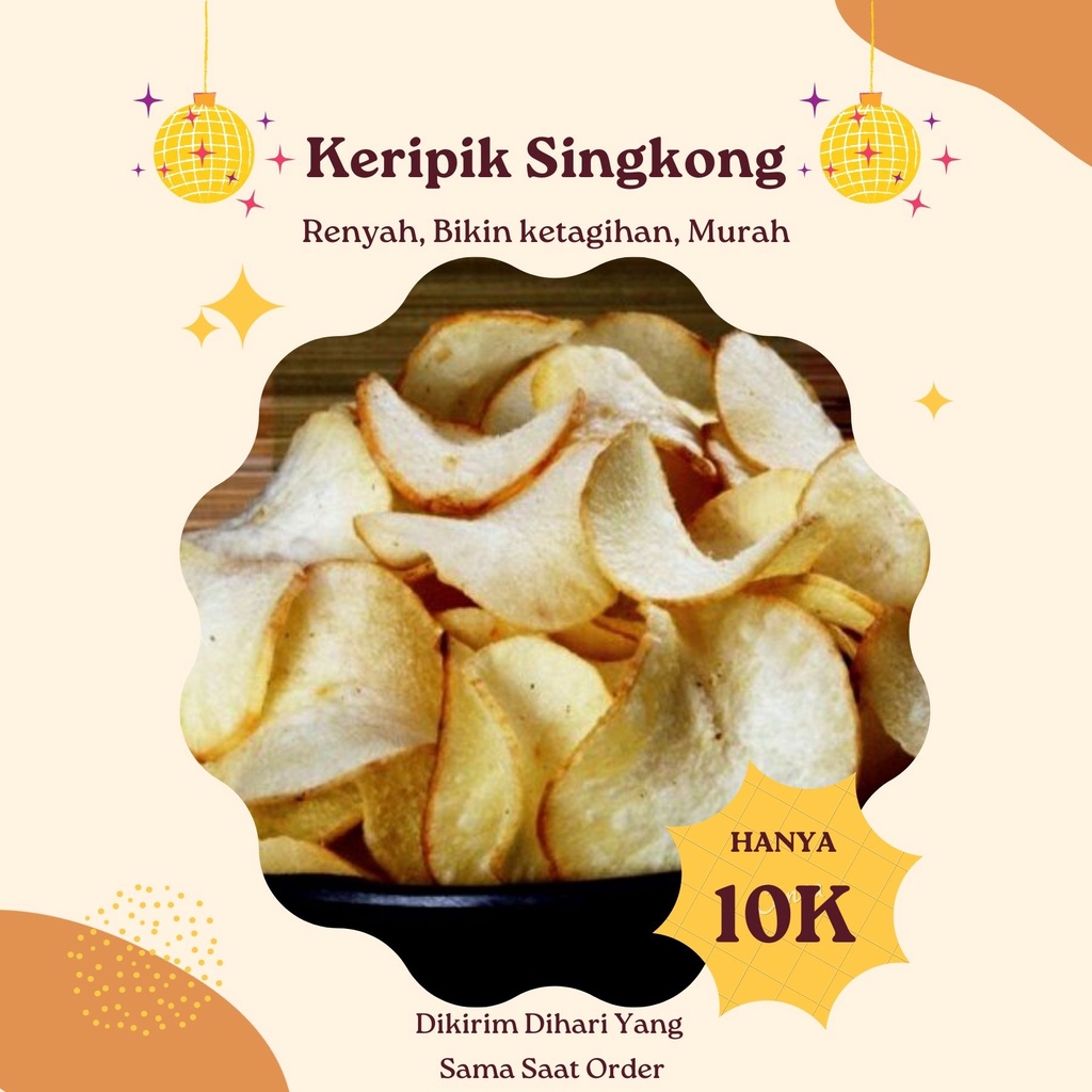 Jual Keripik Singkong Asin Original 100 Gram Shopee Indonesia