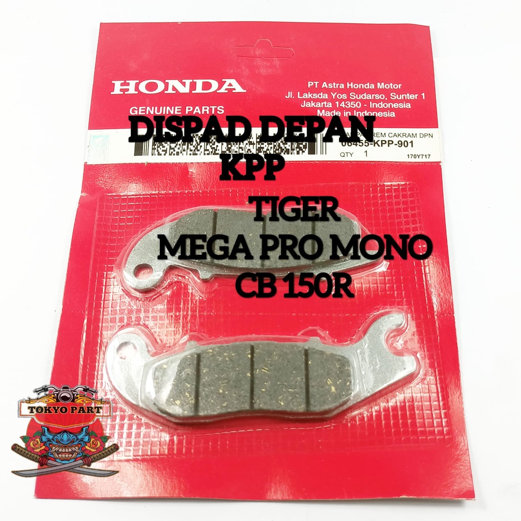 Jual KAMPAS REM DEPAN HONDA KPP KUALITAS ORIGINAL PRESISI PENGGEREMAN