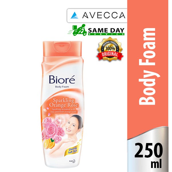 Jual Biore Body Foam Sparkling Orange Rose 250 ML Sabun Mandi Sabun