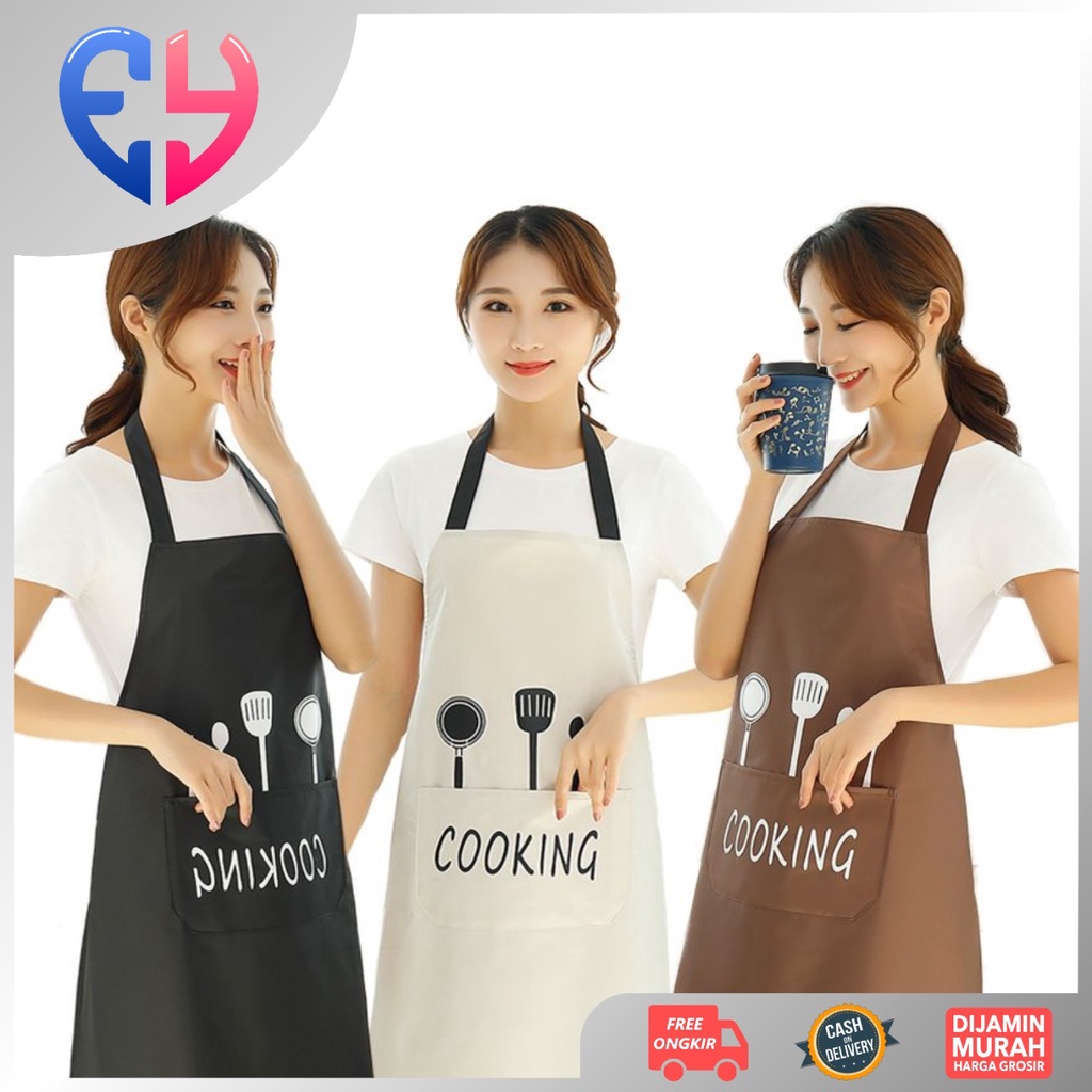 Jual EYSTOR Celemek Masak Apron Memasak Dapur Apron Tahan Air Dan