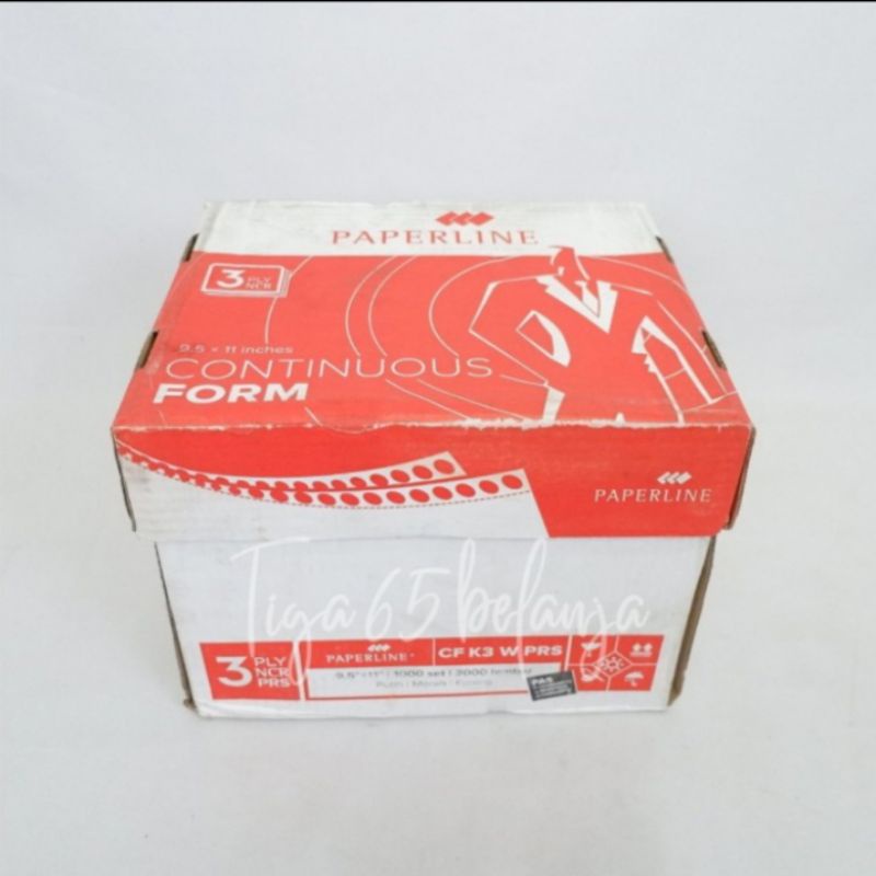 Jual CONTINUOUS FORM 3 Ply Kertas Komputer Paperline 9 5 X 11 CF K3 W