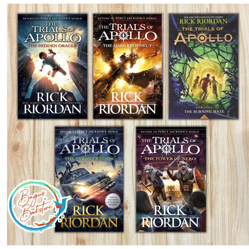 Jual The Trials Of Apollo Book Series Rick Riordan English