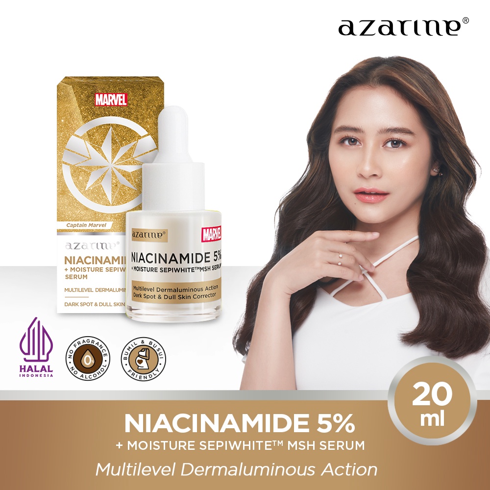 Jual Azarine X Marvel Niacinamide Moisture Sepiwhite Serum Ml