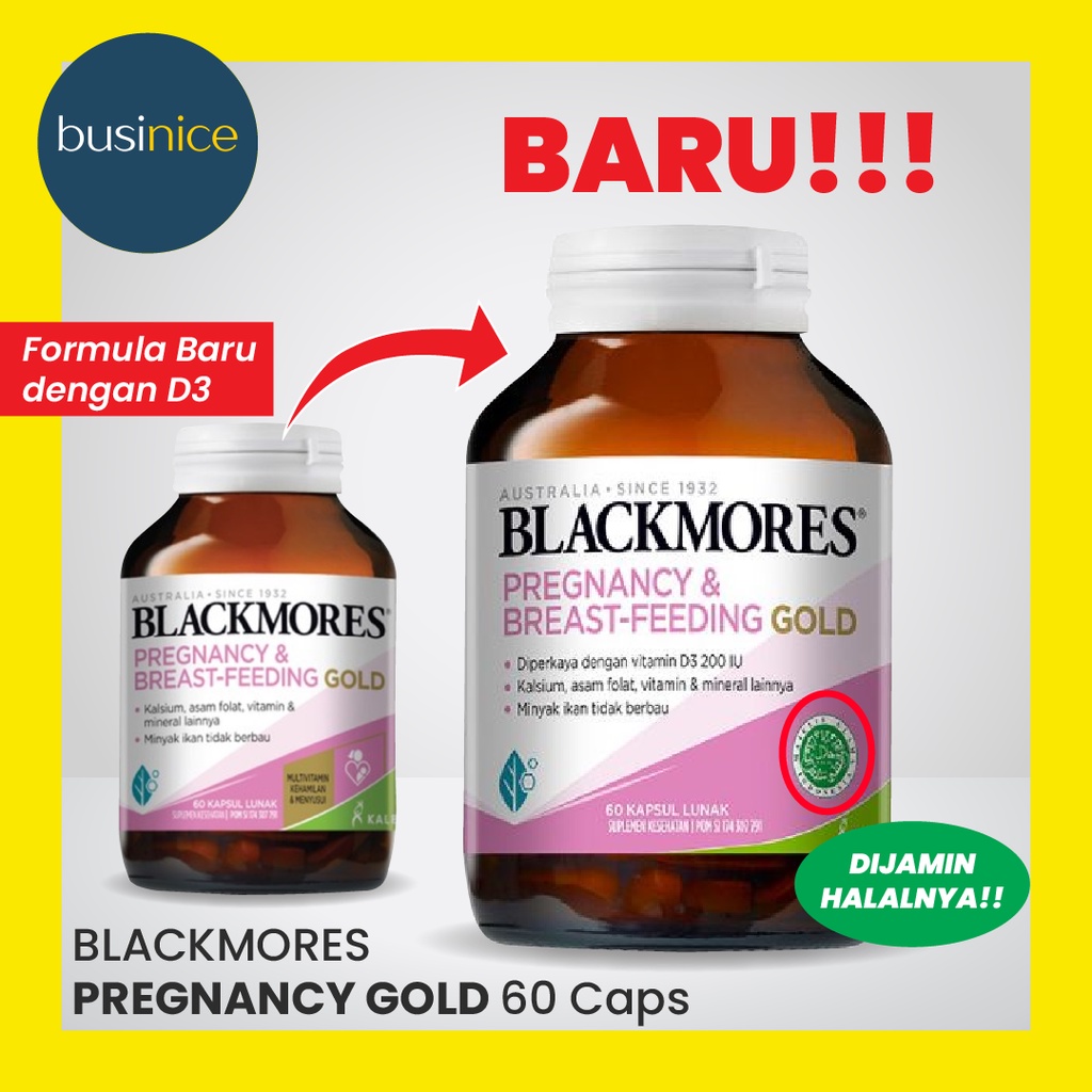 Jual Halal Blackmores Pregnancy And Breastfeeding Gold Kapsul Bpom