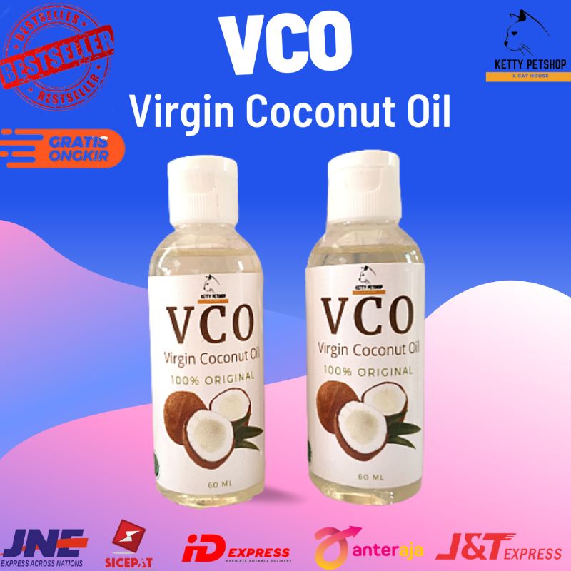 Jual Minyak VCO Kucing 60 Ml VCO Obat Jamur Scabies Kucing Shopee