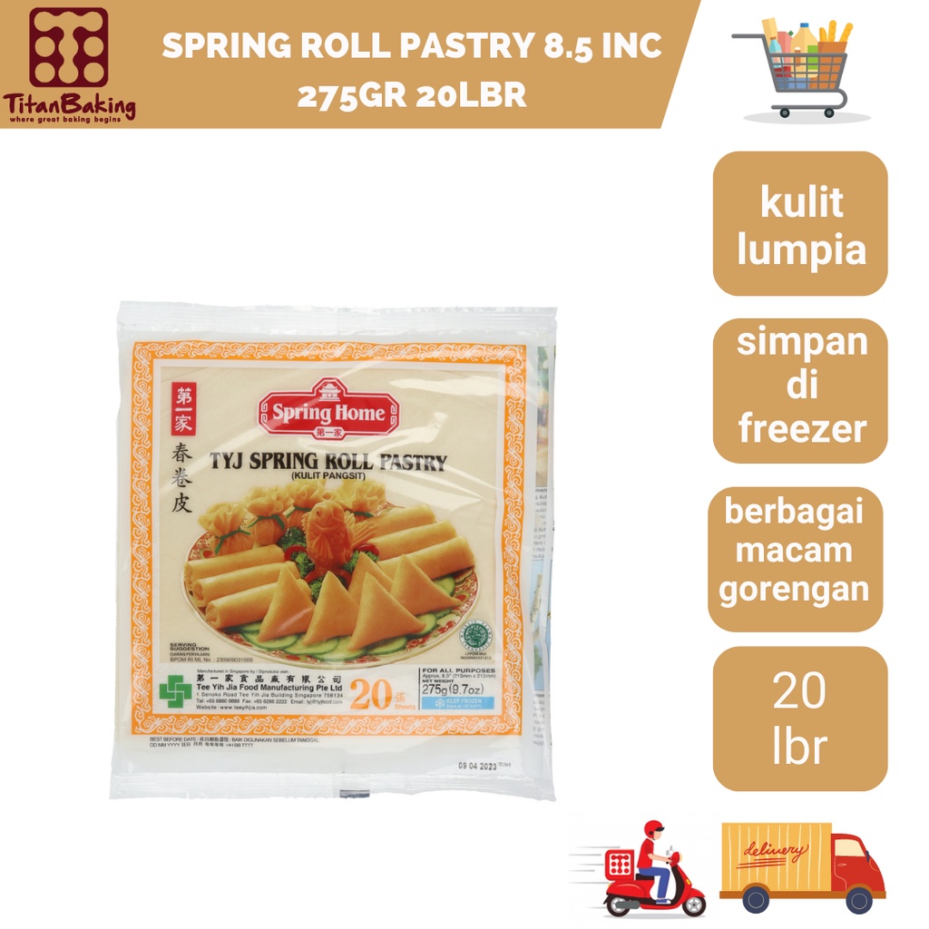 Jual Spring Roll Pastry Inc Gr Lembar Kulit Lumpia Shopee