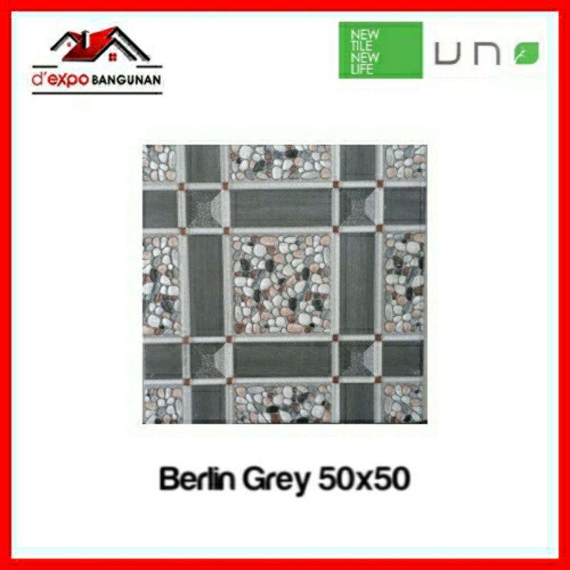 Jual Keramik Lantai Uno Berlin Grey 50x50 Shopee Indonesia