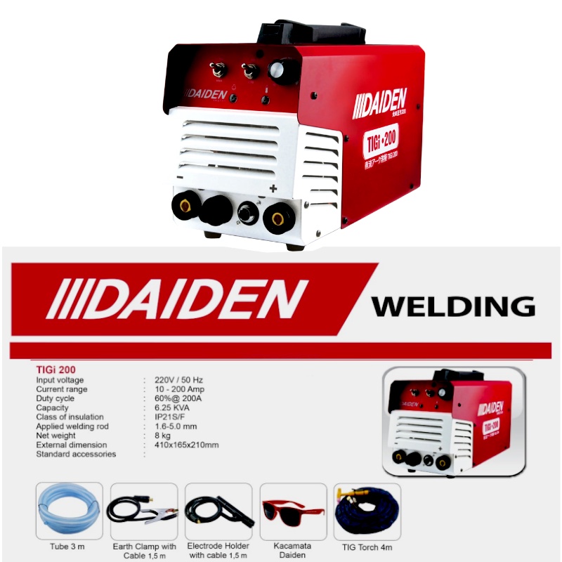 Jual Mesin Las Daiden Tig Ac Dc Travo Las Inverter Trafo