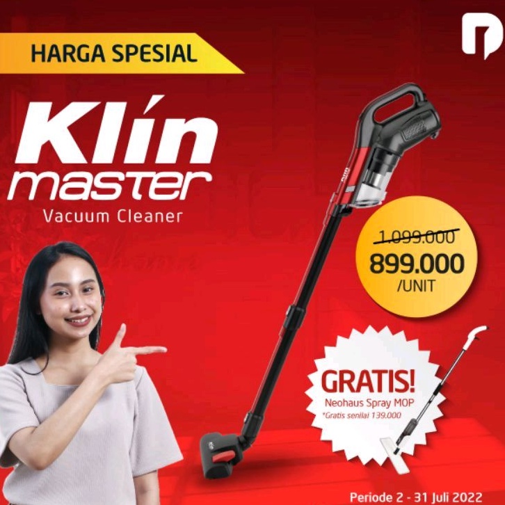 Jual Klin Master Vacuum Cleaner Penyedot Debu Teknologi Pro Cyclonic