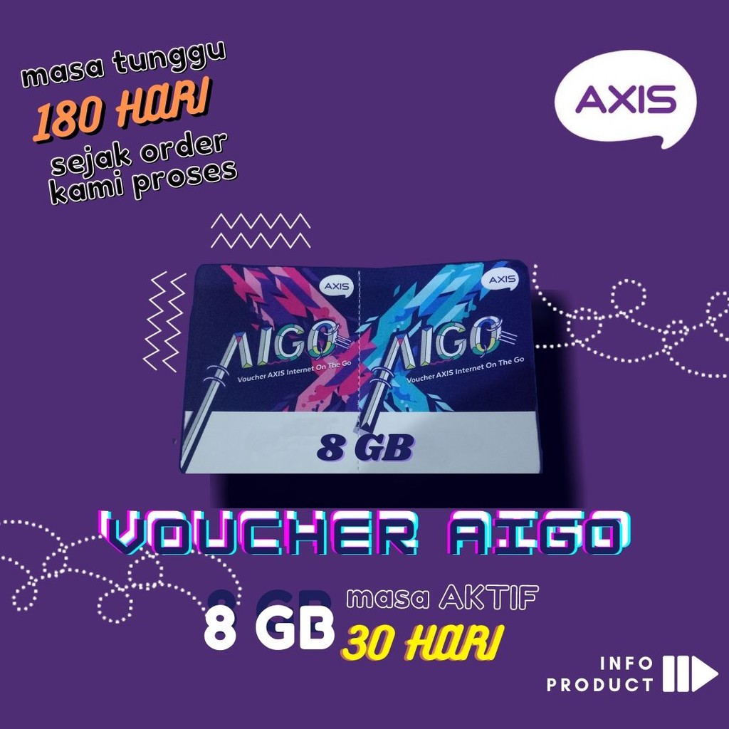 Jual Voucher Axis Aigo 12 GB 30 Hari Fisik Shopee Indonesia