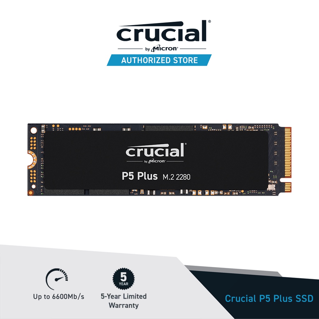 Jual Crucial SSD P5 Plus PCIe Gen4 M 2 NVMe 500GB 1TB 2TB Compatible