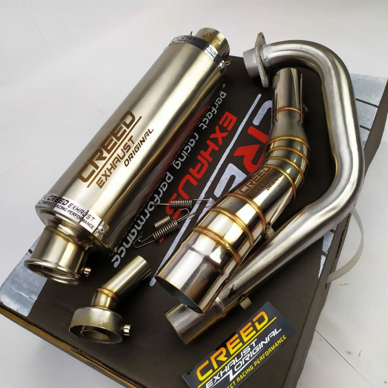 Jual Ori Knalpot Racing Creed Exhaust Utk Satria Fu Vixion Jupiter