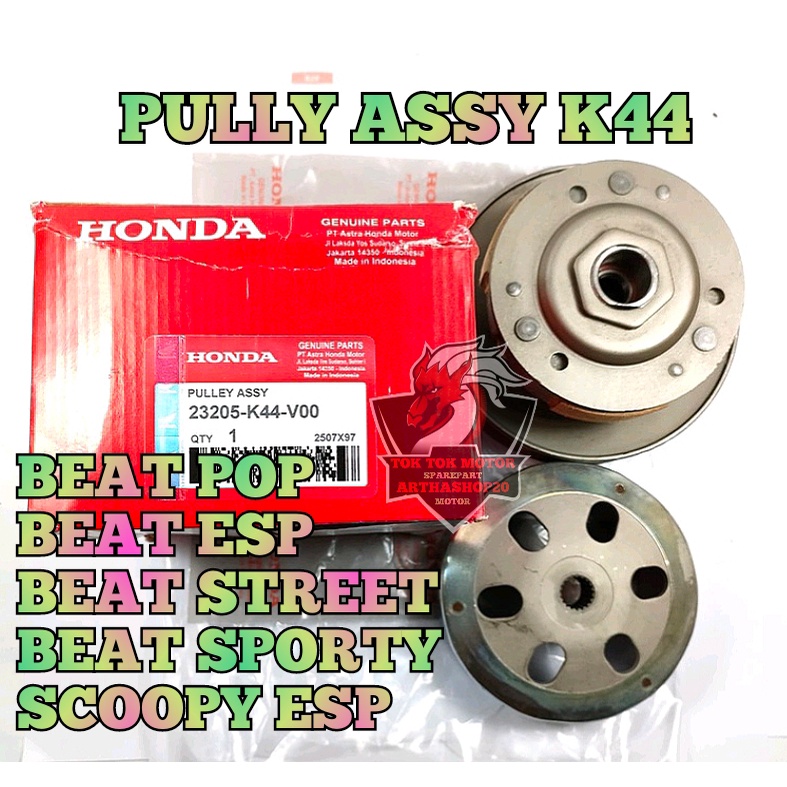 Jual PULLY ASSY K44 HONDA UNTUK MOTOR BEAT ESP BEAT POP BEAT STREET