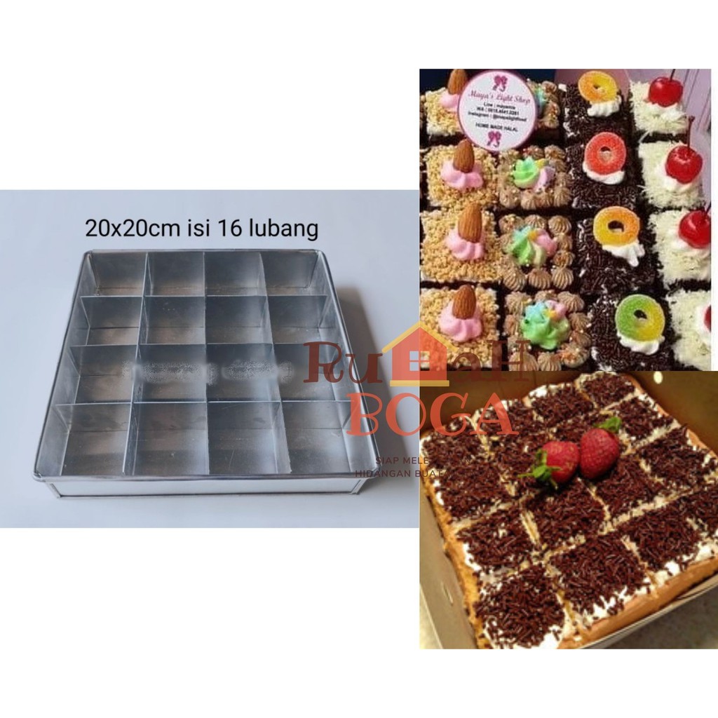 Jual Loyang Cetakan Sekat Kue Brownies Brownis Bronis Sekat Shopee