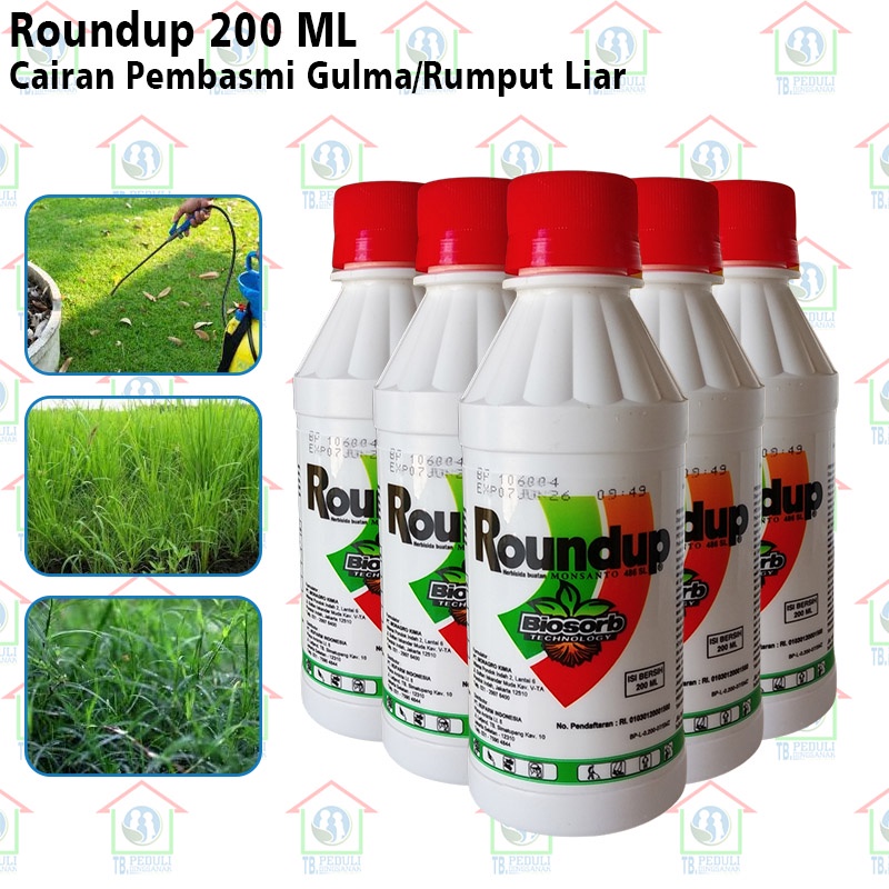 Jual Ori Roundup 200 Ml Obat Pembasmi Rumput Ilalang Herbisida Asli