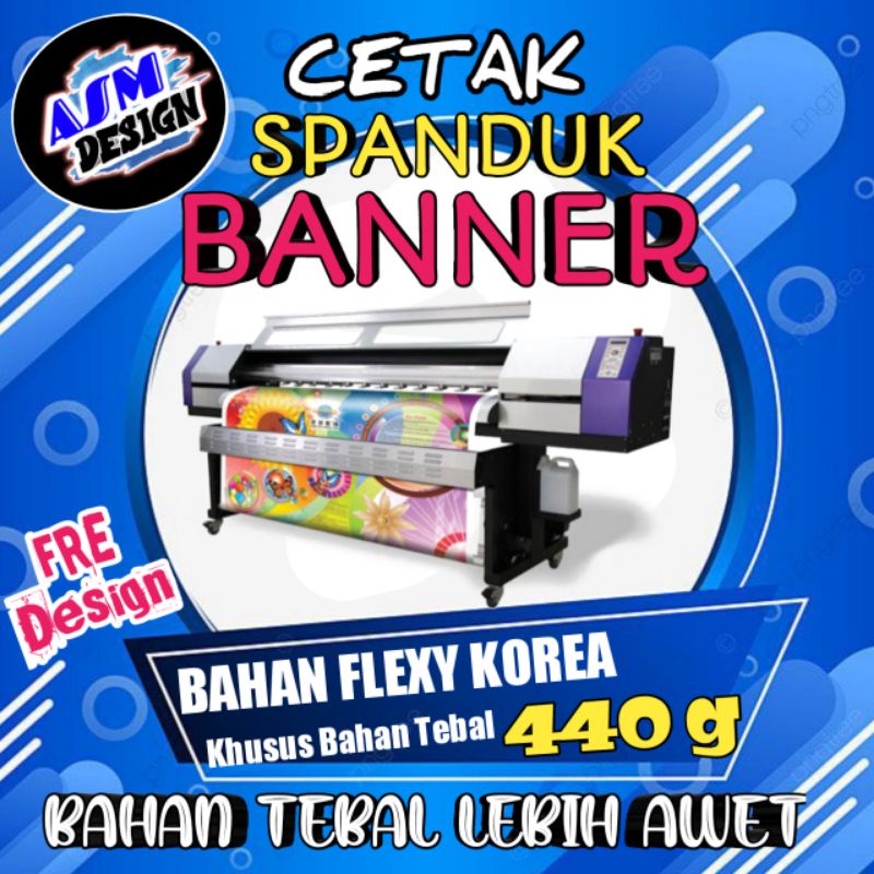 Jual Spanduk Banner Custom Tebal Bahan Flexy Korea Gr Shopee