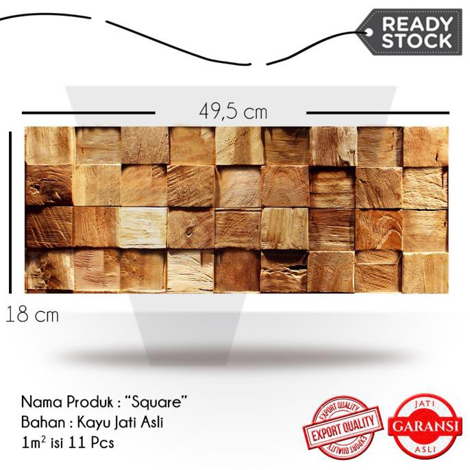 Jual Wall Panel Wall Cladding Wood Panel Hiasan Dinding Kayu Jati