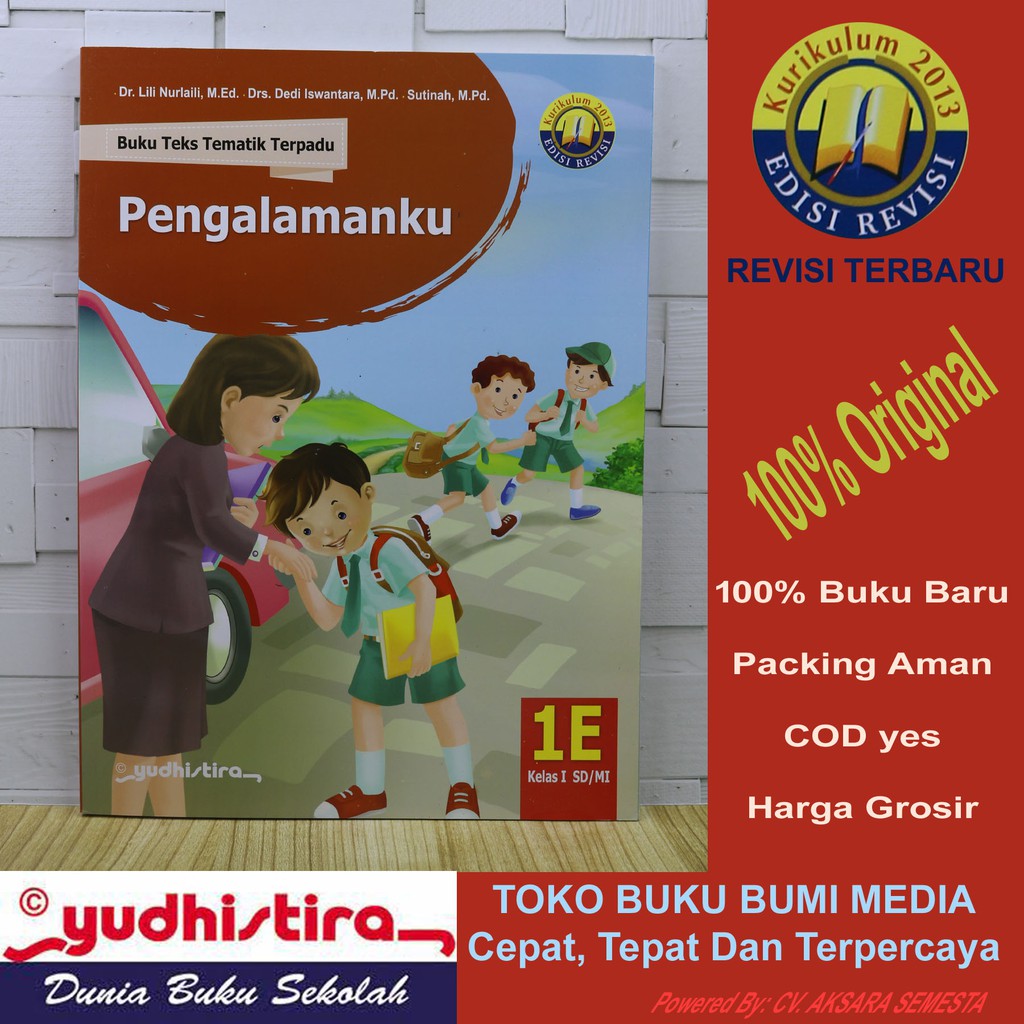 Jual Buku Teks Tematik Terpadu Tema 1E PENGALAMANKU SD MI Kelas 1