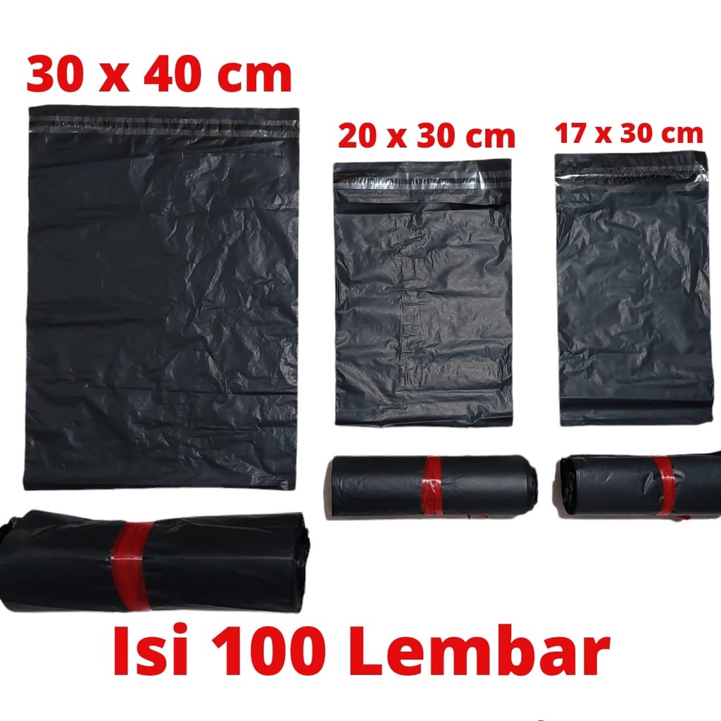 Jual Plastik Polymailer Packing Online Hitam Bahan Pe Isi Pcs