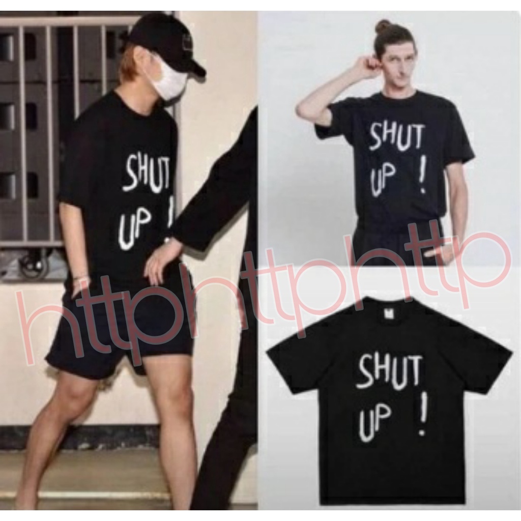 Jual COD KAOS BTS KIM TAEHYUNG SHUT UP KOREAN TSHIRT KPOP OVERSIZED