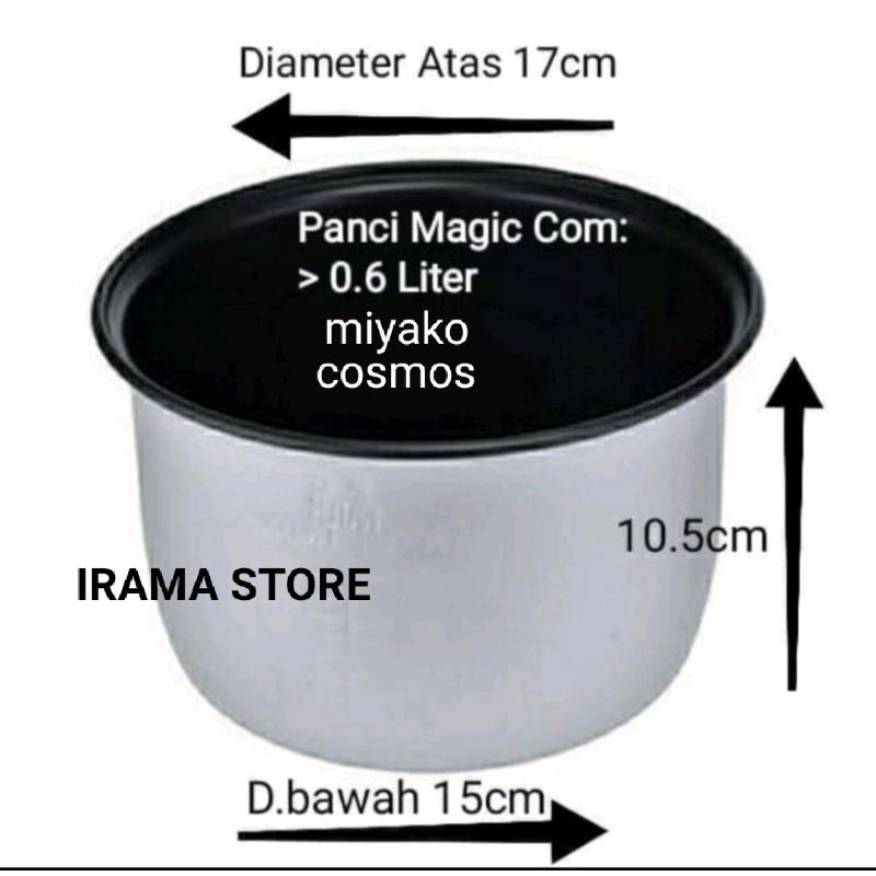 Jual Panci Teflon Magic Miyako Liter Panci Rice Cooker L