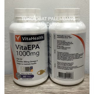 Jual VITAHEALTH VITAEPA 1000MG 60 SOFTGELS FISH OIL OMEGA 3 MINYAK IKAN