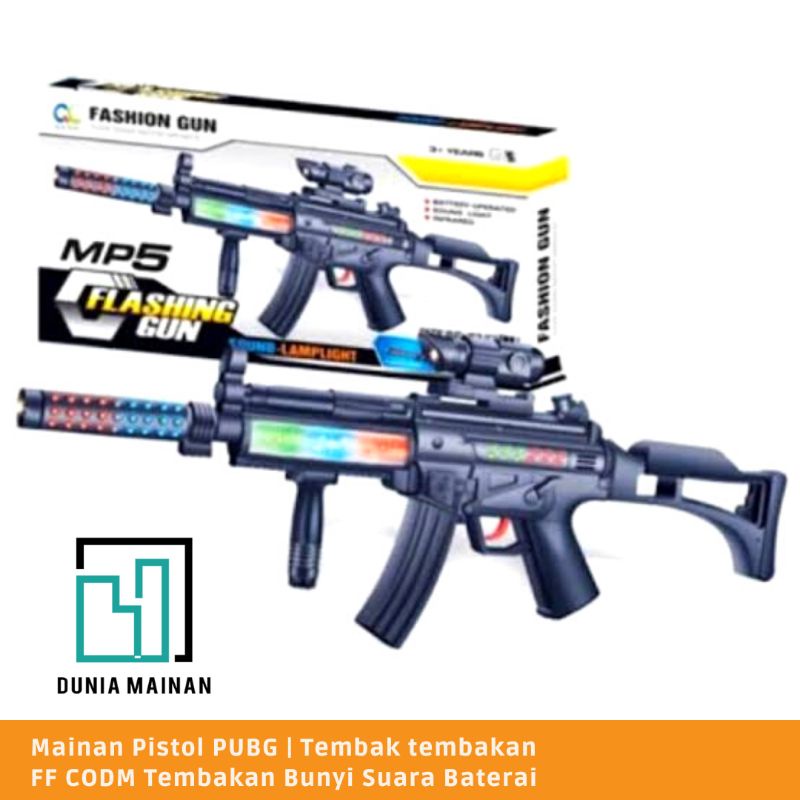 Jual Mainan Pistol Mp K Pubg Tembak Tembakan Ff Codm Tembakan Bunyi