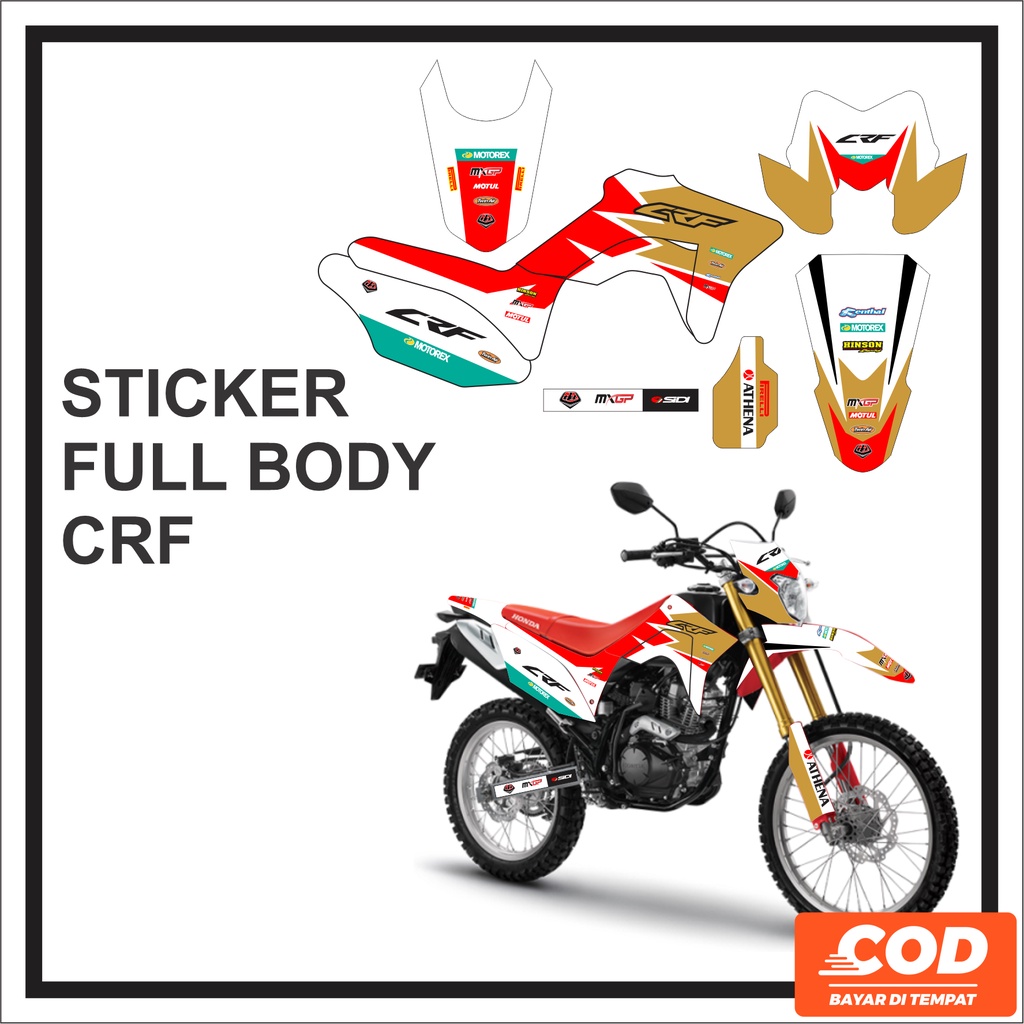 Jual Stiker Dekal Decal Sticker Striping Stripping Motor Honda CRF 150