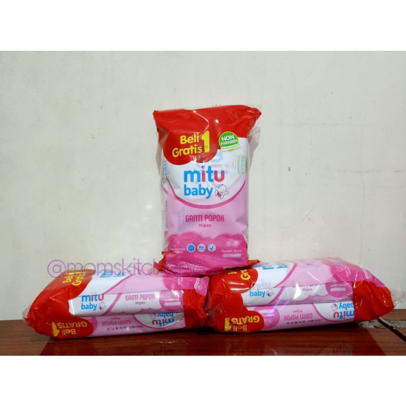 Jual Mitu Baby Ganti Popok Wipes Tisu Basah Sweet Rose Shopee Indonesia