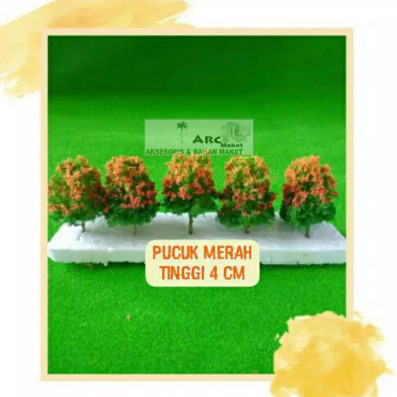 Jual Maket Miniatur Pohon Pucuk Merah Untuk Arsitektur Shopee Indonesia