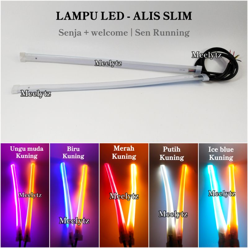 Jual Sepasang Lampu Led Alis Slim Drl Fleksibel Waterproof Cm Cm