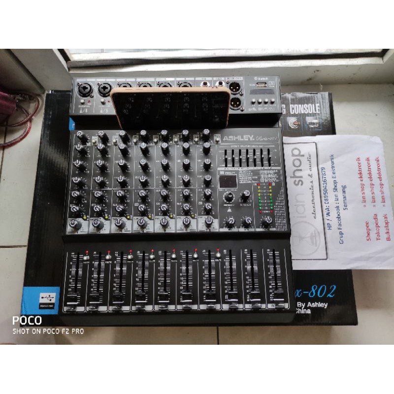 Jual Mixer Audio Ashley Remix802 8 Chanel Efek Reverb 99 Pilihan USB