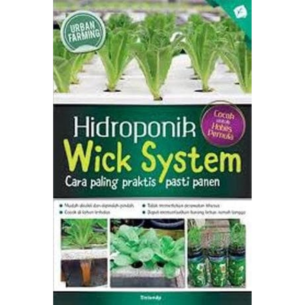 Jual Buku Hidroponik Wick System Cara Palaing Praktis Pasti Panen