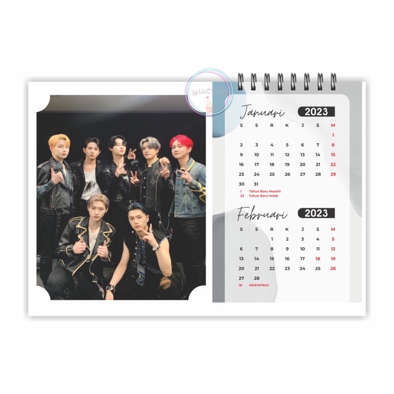 Jual Kalender Meja 2023 Enhypen Sunghoon Jay Jake Jungwon Sunoo Niki