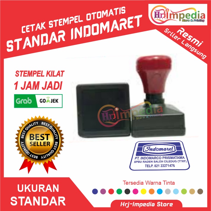 Jual Cetak Stempel Ukuran Standar Indomaret Cetak Stempel Warna