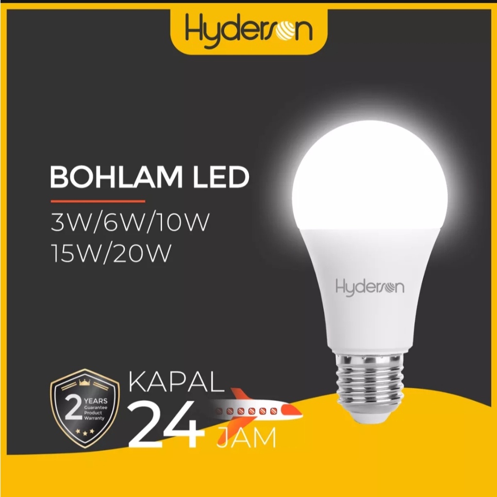 Jual Hyderson Lampu Led Bulb W W W Bohlam E K Daylight Bulb