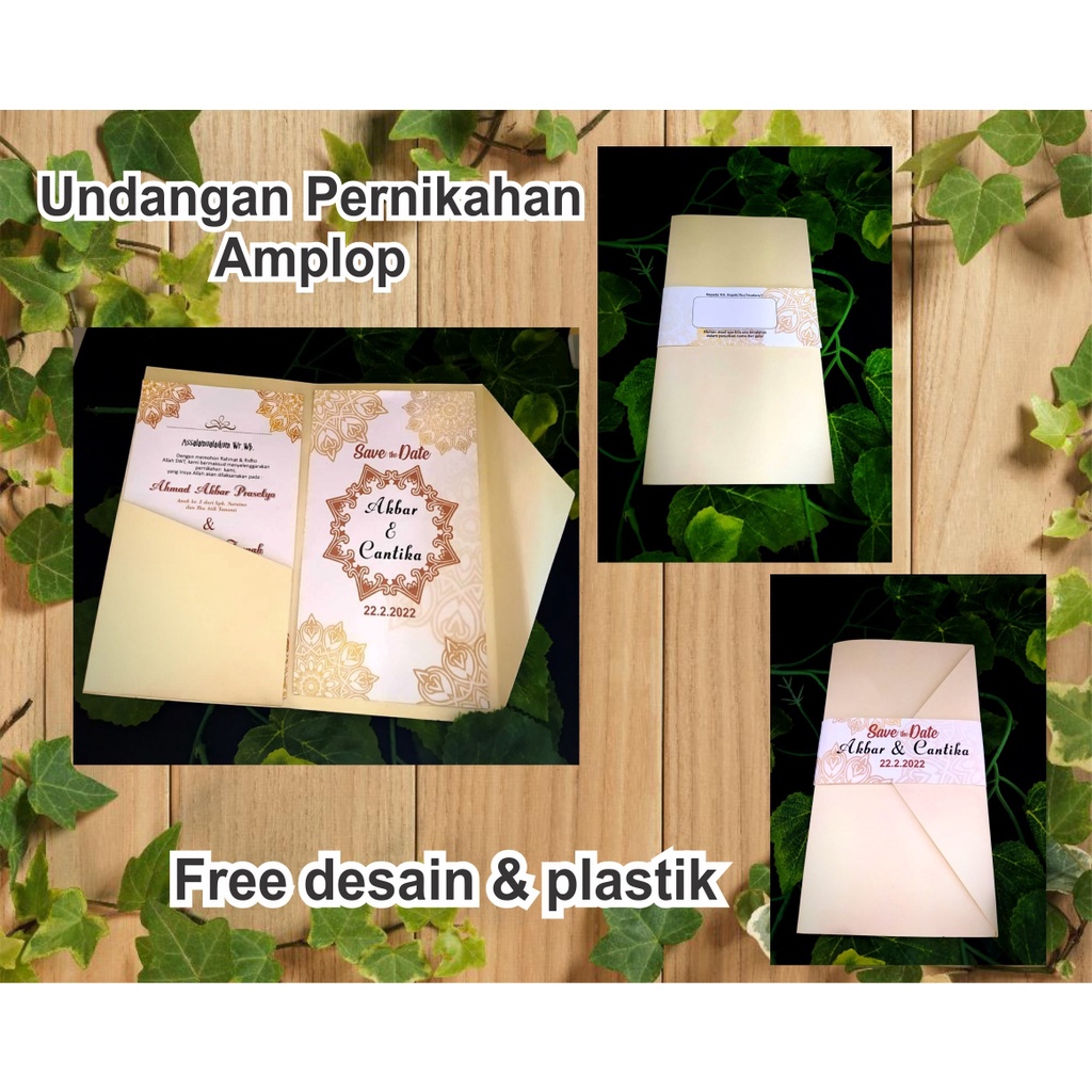 Jual Undangan Pernikahan Amplop Shopee Indonesia