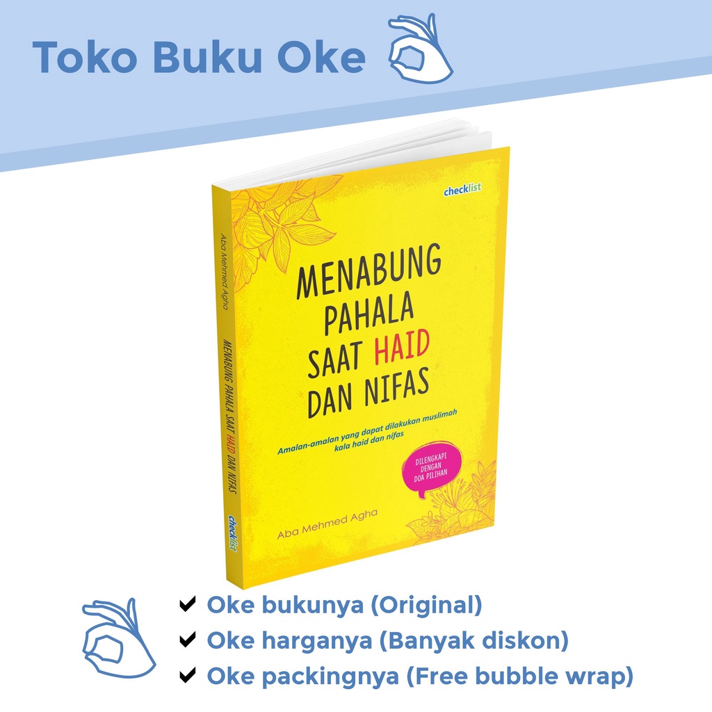 Jual Buku Panduan Muslimah Menabung Pahala Saat Haid Dan Nifas Plus Doa