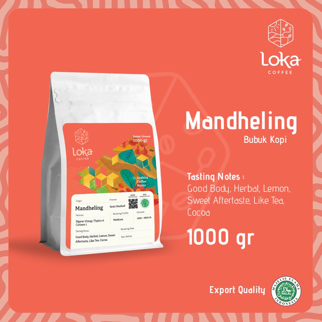 Jual LOKA COFFEE Kopi Mandheling Kopi Arabica Biji Kopi Bubuk Kopi