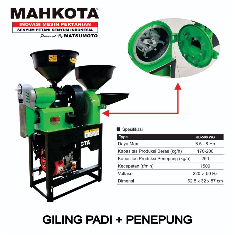 Jual Mesin Selep Dan Penepung Mahkota Kd Wg Shopee Indonesia