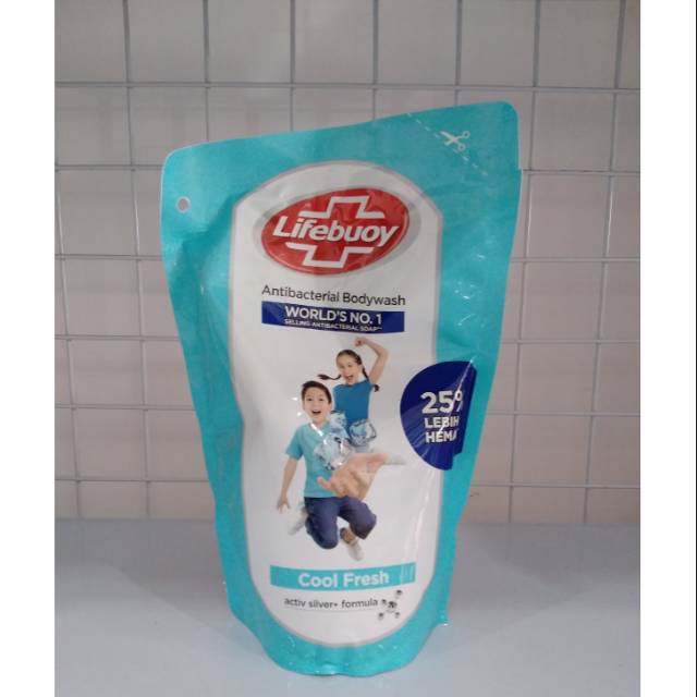 Jual Lifebuoy Antibacterial Bodywash Refill Cool Fresh 450ml Shopee