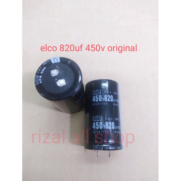 Jual Elco 820uf 450v Nippon Original Per Buah Shopee Indonesia