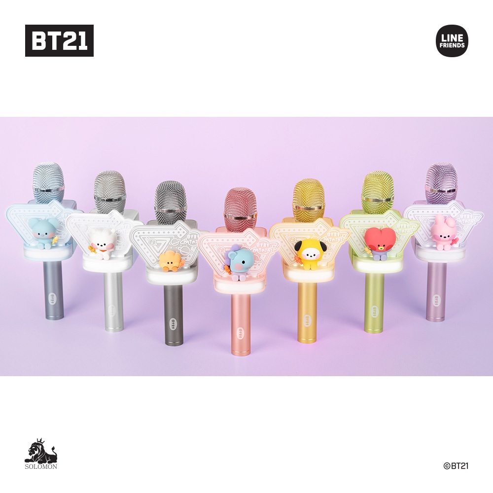 Jual BT21 MININI MIC BLUETOOTH MICROPHONE KARAOKE BTS STREAMING