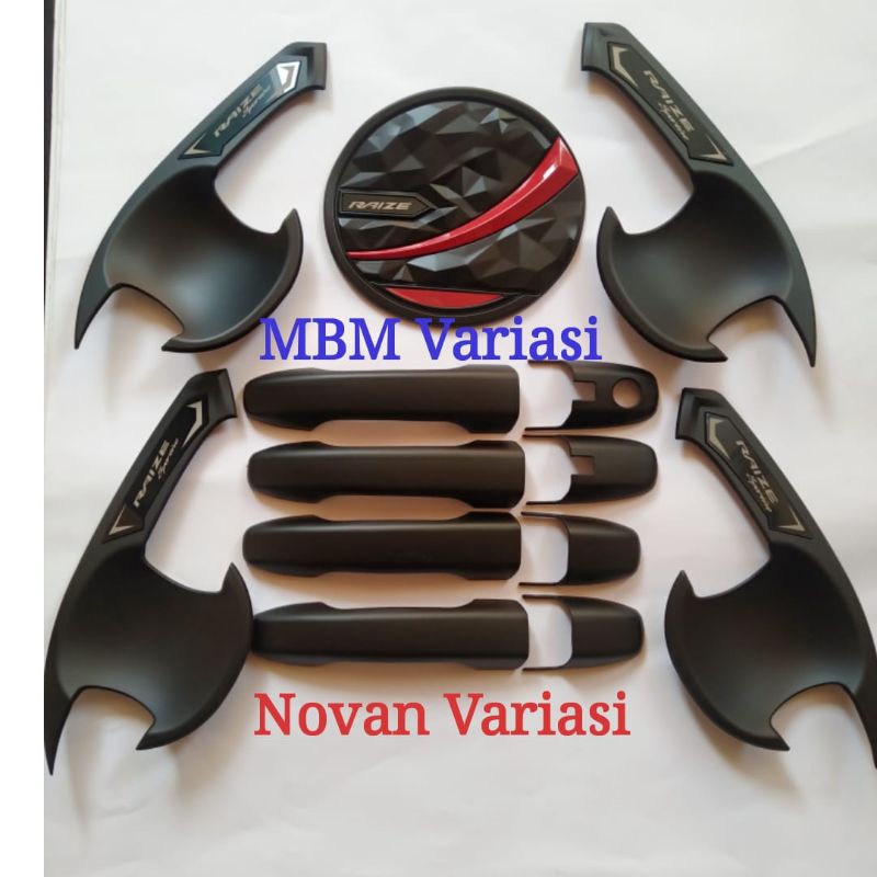 Jual Paket Outer Handle Tank Cover Toyota Raize Model Hitam Dop