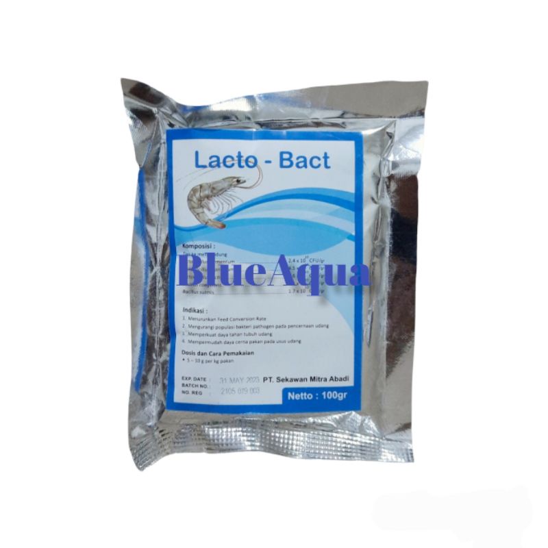 Jual Lacto Bact Probiotic Ikan Dan Udang Lactobacillus 100 Gr