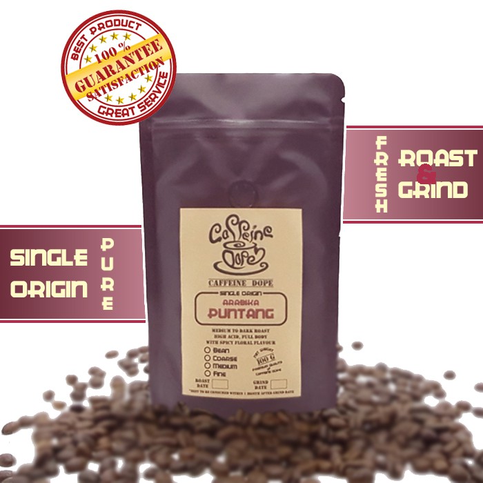 Jual Kopi Arabika Puntang Gr Single Origin Bean Biji Ground Bubuk