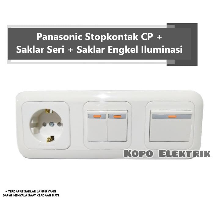 Jual Panasonic Stopkontak Saklar Engkel Besar Saklar Seri Iluminasi