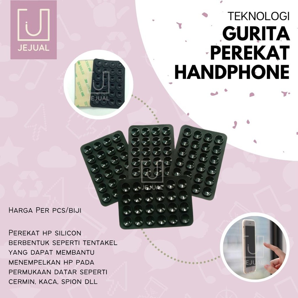 Jual GURITA 3M HP Holder Tempelan Perekat Silicon SilikonTentakel