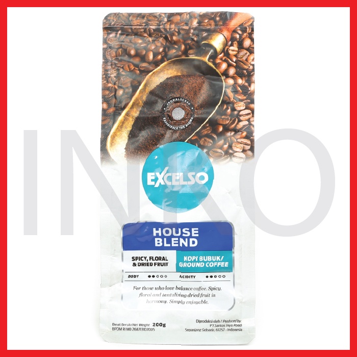 Jual EXCELSO HOUSE BLEND KOPI BUBUK GROUND COFFEE 200GR Shopee Indonesia