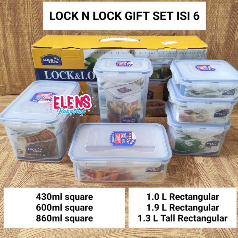 Jual Lock N Lock Gift Set Container Wadah Sayuran Kotak Makan Toples